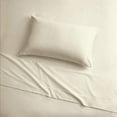 thumbnail image 4 of Brielle Home Flannel Sheet Set Cotton Soft Warm & Cozy Modern Chic with Elastic Deep Pockets, Twin, Cream, 4 of 4