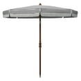 thumbnail image 3 of SAFAVIEH Copen 6.5' Beach Patio Umbrella, White/Black, 3 of 6