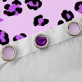 thumbnail image 4 of Manfei Teens Bow Leopard Print Black Out Curtains,Black Purple Curtains Pack of 2 (42x63 Each),Kawaii Bowknot Bedroom Curtains,Luxury Bedroom Decor, 4 of 6