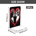 thumbnail image 2 of Wobogo Two Cats Looking at Each Other Acrylic Bookends Clear L-Shaped Book Holder with Non-Slip Pads for Books Files Magazines CD DVD 5.4×4.1×8.1in, 2 of 6