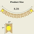 thumbnail image 4 of Girlsshop Burlap Lemonade Banner Lemonade Stand Decorations For Lemon Theme Party Decor,LEMONADE+LEMON, 4 of 8