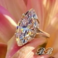thumbnail image 3 of 20x10mm Marquise Split Shank Solitaire Engagement Ring, Near Colorless 6A Quality Cubic Zirconia, Sterling Silver, 3 of 5