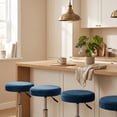thumbnail image 4 of Round Bar Stool Cover Elastic Stretch Slipcover Fits 12-14 Inch Seat for Kitchen Counter Height Stool Protector Washable Home(Khaki), 4 of 5