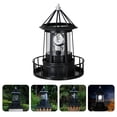 thumbnail image 2 of 1Pc LED Solar Revolving Light Decorative Landscape Lamp Outdoor Light (Black), 2 of 6