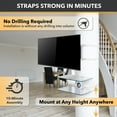 thumbnail image 3 of CondoMounts Floating Shelves Fits Holds 40lbs White, 3 of 8