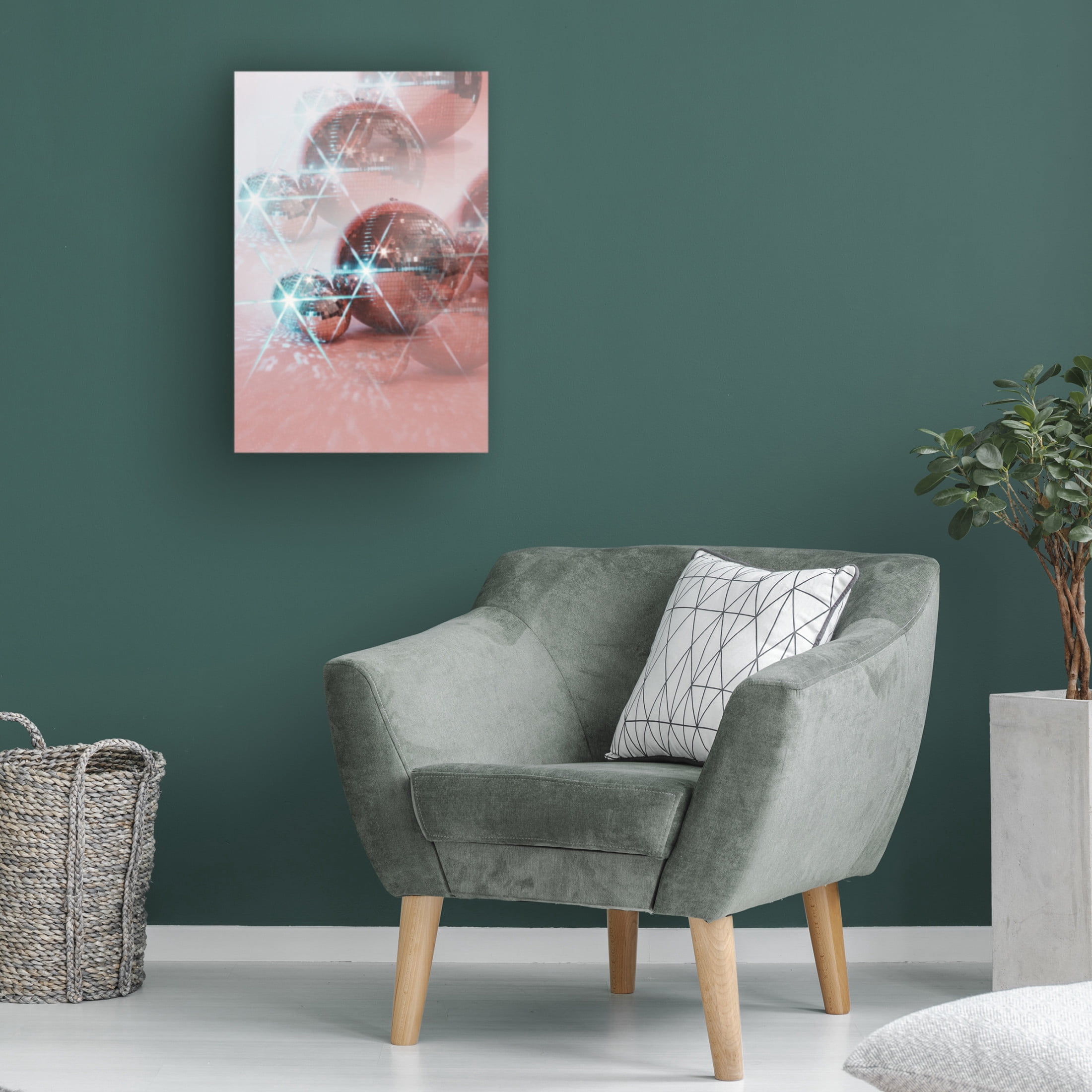 Canvas Wall Art - Samantha Hearn 'Disco Mirage' Wall Art for Living Room, Bedroom, or Office D?cor by Trademark Fine Art - 12 x 19 Inches