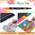 thumbnail image 3 of Dual Brush Marker Pens, 72 Colors Art Markers Set with Fine Tip and Brush Tip for Kids Adult Coloring Book Bullet Journaling Note Taking Planner Hand Lettering Calligraphy Drawing Art Supplies Kit, 3 of 8