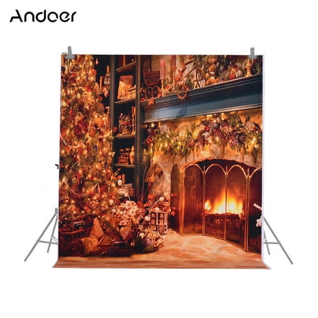 Andoer 1.5 * 2m/4.9 * 6.5ft Photography Background Backdrop Computer Printed Christmas Pattern for Children Kid Baby Newborn Pet Photo Studio Portrait (Best Camera For Pet Photography)
