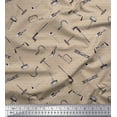 thumbnail image 1 of Soimoi Brown Rayon Fabric Square & Tools Hardware Fabric Prints By Yard 42 Inch Wide, 1 of 5