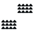 thumbnail image 4 of relayinert 12pcs/set Non Slide Grippers Multiple Shapes To Choose For Fit Non Slide Black Triangles 2Set, 4 of 6