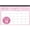 Concise-pink, variant on Large Desk Calendar 2026-2027, January 2026 - June 2027, 12" x 17" Desktop Pad,black,Large wall calendar