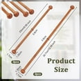 thumbnail image 2 of 4pcs Wooden Flag Banner Pole 9/12 Inch Rod Wall Hanging Bar Banner Hanger Pole Banner Hanger Garden Flag Hangers for Tapestries Blankets Curtains and Wall Decoration, 2 of 5