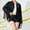 Black, variant on Womens Glitter Tassel Sequin Cardigan Sparkly Long Sleeve Open Front Jacket Casual Outerwear Y2K Streetwear