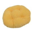 thumbnail image 5 of Cojín redondo de 40 cm Zulema Cojín de suelo Cojín decorativo para sofá Amarillo Funda de cojín de asiento de silla, 5 of 5