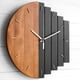 thumbnail image 3 of Reloj de Pared de Madera Redondo Rústico Macarena 12 Pulgadas decoración de pared cocina sala de estar, 3 of 8