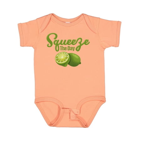 

Inktastic Lime Squeeze the Day Gift Baby Boy or Baby Girl Bodysuit