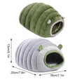 thumbnail image 4 of Greeniant Cama cálida para hámster de invierno, bonita y juguetona para animales pequeños, cama para animales pequeños con almohadilla Hábitats y jaulas para animales pequeños Gris, 4 of 6