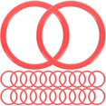 thumbnail image 1 of 20 piezas de juguetes de piscina de círculo parabólico para niños de 4 a 8 años, juego para exteriores para niños, anillos de lanzamiento de plástico para padres e hijos, color rojo, 1 of 6