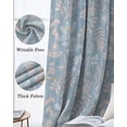 thumbnail image 3 of Gray Blue Dandelion Blackout Curtains for Bedroom Living Room Darkening Curtains 84 Inch Length 2 Panels Set Spring Flowers Modern Minimalist Window Curtain Window Treatment Grommet Drapes 52"x84", 3 of 9