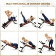 thumbnail image 4 of Memoryfield 2-in-1 Adjustable Ab Bench with LCD Display, Foldable Sit Up Workout Machine for Home Gym, Ab Exercise Equipment for Core Training, 330 lbs Capacity, Red, 4 of 6