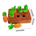 thumbnail image 3 of Juguetes para masticar de felpa para mascotas, juguetes interactivos para perros, rompecabezas de entrenamiento IQ, juguetes educativos para mascotas, juguetes para tirar de zanahoria, 3 of 9