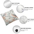 thumbnail image 4 of HENGT  1 Piece Home Decorative Throw Pillow Cover, Rustic Stylish Vivid Flower and Sparrow Pattern Jacquard Square Cushion Case for Bedroom Motorhome Gift, 2pcs, 4 of 6