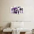 thumbnail image 2 of Elephant Stock Purple Hair Salon Tools Wall Art - Horizontal Multi Panel Canvas - Living Room Wall Decor - Fashion And Beauty Multi Panel - Gray And Purple Decor - 30" x 18", 2 of 4