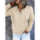 thumbnail image 4 of Sudadera con capucha y manga larga con botones en la parte delantera para mujer para otoño e invierno (XL), 4 of 5