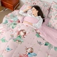 thumbnail image 4 of Manfei Fairy Tale Princess 7-Piece Twin Bedding Sets,Lovely Elf Girls Bedding Comforter Set,Country Floral Sheet Sets For Kids,Luxury Bedroom Decor Reversible, 4 of 8