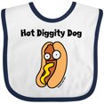 thumbnail image 3 of Inktastic Hotdog Hot Diggity Dawg Boys or Girls Baby Bib, 3 of 4