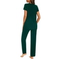 thumbnail image 3 of Women's Maternity Nursing Pajamas Short Sleeve Nursing Pjs Sleepwear Set, 3 of 7