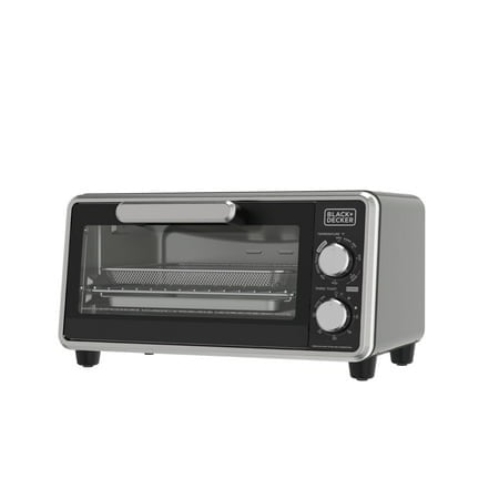Black + Decker Crisp 'N Bake Pro 4-Slice Air Fry Toaster Oven Black – Refurbished Good Condition | Compact Air Fry Oven