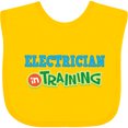 thumbnail image 3 of Inktastic Electrician in Training Boys or Girls Baby Bib, 3 of 4