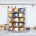 thumbnail image 4 of Can Rack Organizer, 5 Tier  Can Storage Dispenser Holder, Can Storage Dispenser Rack For Food Storage, Kitchen Cabinet And Pantry, Holds Up To 60 Cans, 4 of 7
