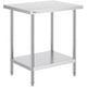 thumbnail image 1 of Mesa de preparación VEVOR de acero inoxidable de 24 x 30 x 34 cm con capacidad de 318 kg, 1 of 9