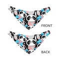 thumbnail image 3 of Naloa Panda Cute Pink Hearts Dog Bandana Large and Small-Dog Scarf Bib Handkerchief Accessories for Dogs and Cats(S-L)-Medium, 3 of 5