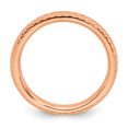thumbnail image 2 of 925 Sterling Silver Rose Gold Cable Stackable Ring Fancy/, 2 of 8