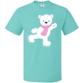 thumbnail image 3 of Inktastic Polar Bear, White Bear, Ice Skating Bear, Scarf T-Shirt, 3 of 5