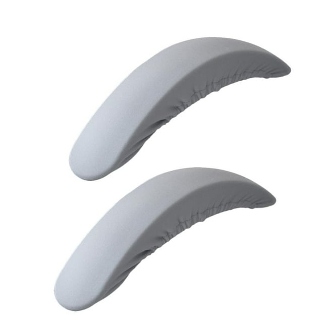Par de elásticas para el de la silla de la computadora de oficina protectoras giratorias lavables para el resto gris Baoblaze Cubierta del reposabrazos de la silla