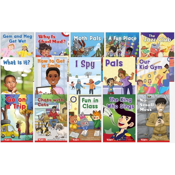 Decodable Books Grade 1 Set 1: 15-Book Set