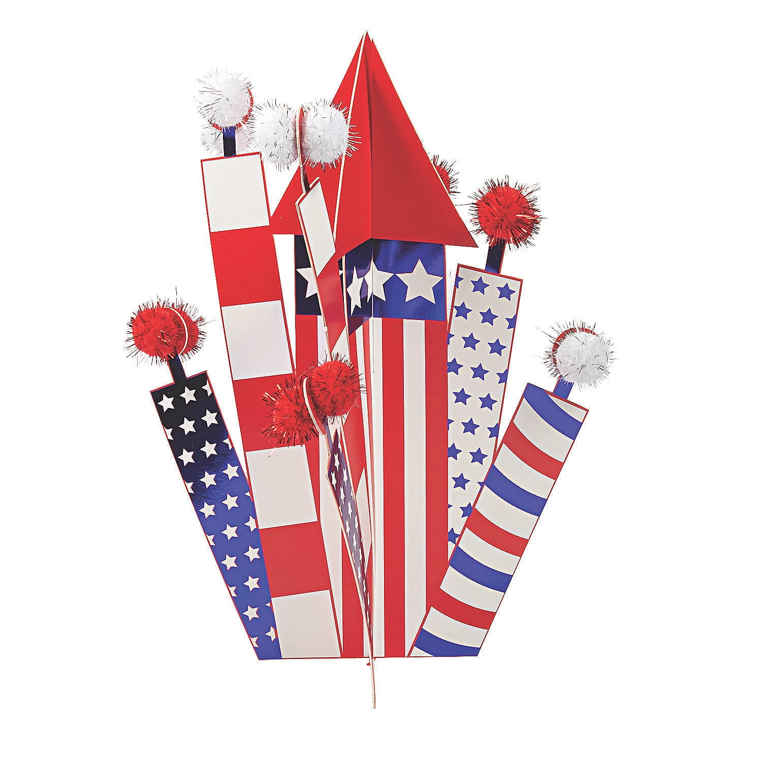 Patriotic Firework Bundle Centerpiece Party Decor 1 Piece