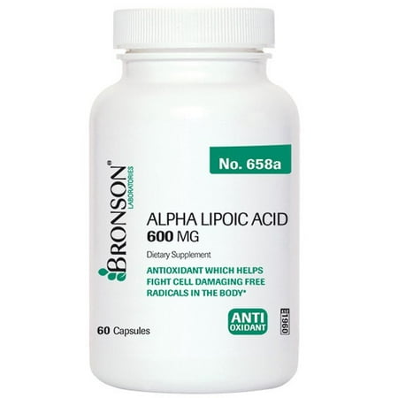 Bronson Acide alpha-lipoïque 600 mg, 60 capsules