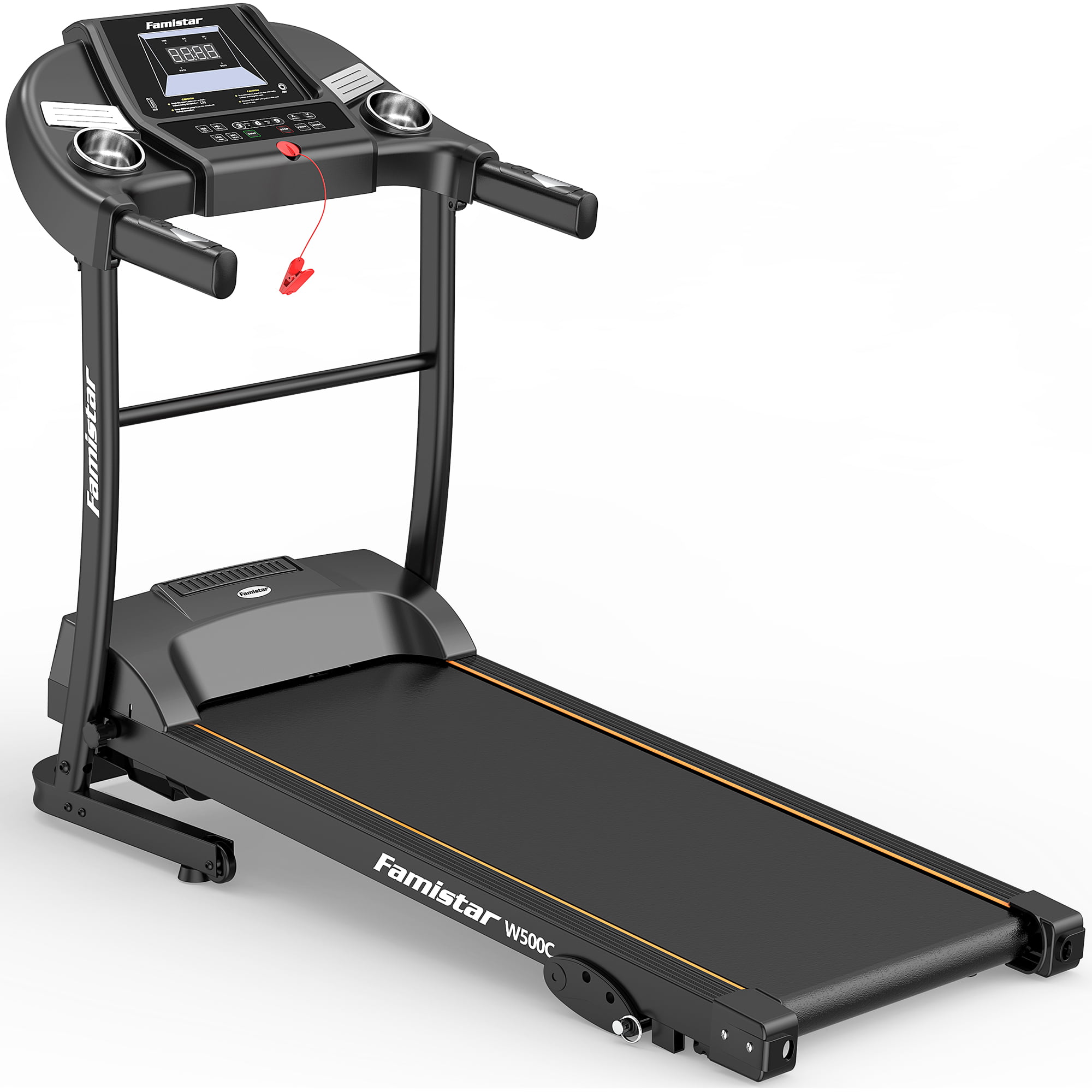Portable Electric Folding Treadmill Famistar Motorized Running Jogging Machine 