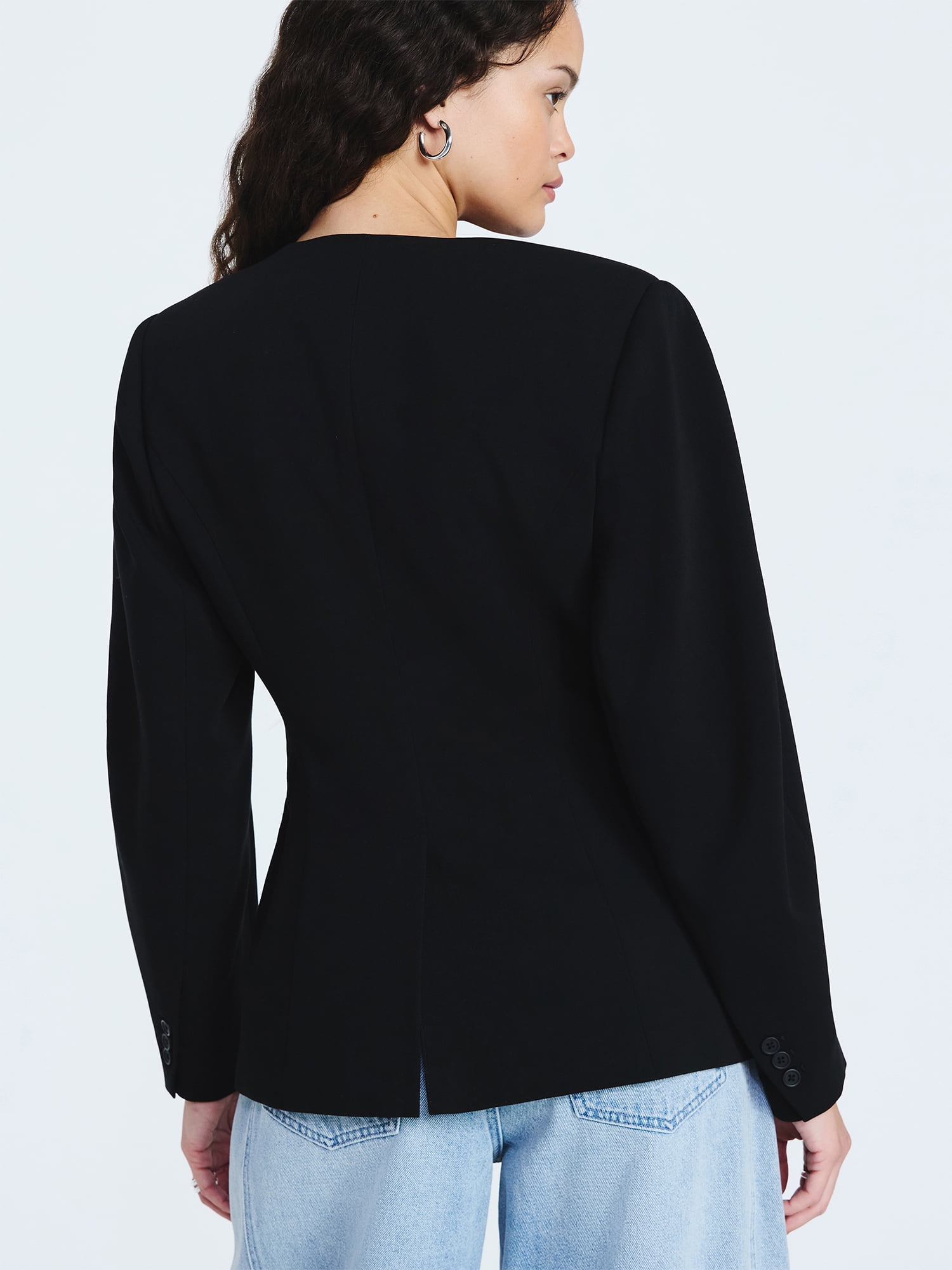 Scoop Women's Barrel Sleeve Blazer, Sizes XS-XXL