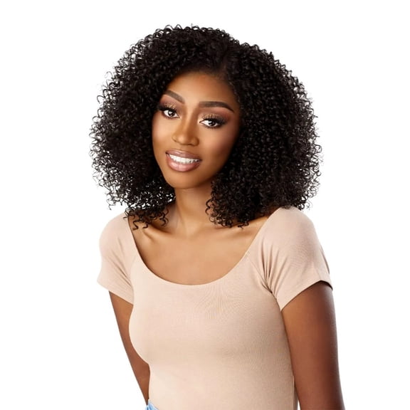 Sensationnel 13X6 Kinky Coily 16” Glueless Lace Wig Lace Wigs / Color: 1 - JET BLACK