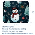 thumbnail image 5 of Snowman Square Desk Mat Mouse Mat Mouse Pad, 8.3x9.8 Inch, Non-Slip Rubber Bottom, Printed, Suitable for Office and Gaming, 5 of 6