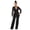 Black, variant on TrendOFT Formal Jumpsuit For Women Summer Deep V Neck Long Sleeve Club Lace Bodycon Party Evening Womens Rompers One Piece Overalls White L