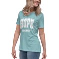 thumbnail image 3 of Hope Women's Christian T-Shirt – Inspirational Faith Graphic Tee, Positive Message Shirt, Spiritual Apparel (Heather Blue Lagoon, 3XL), 3 of 6