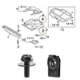 thumbnail image 6 of Ana Engine Under Cover Splash Shield Body Bumper Fender Push Clips U-Nuts Clip Kit, 6 of 9