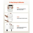 thumbnail image 5 of VEVOR Lamp Shade 2 Set, 11 in Top x 13 in Bottom x 10 in High (Spider Fitter), Medium Lampshade with Harp, Replacement Lamp Shade for Table & Floor Lamps Pendant Lights, White with Black Edge, 5 of 9